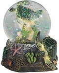 StealStreet 3.75 Inch Marine Life Snow Globe with Sea Turtle Statue Figurine Collectible, 3.75", Green