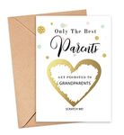 Get promoted to Grandparents card for best Parents Pregnancy announcement scratch reveal for dad Baby Shower new mum you're going to be PA25