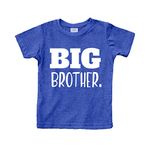 Big Brother Shirt for Toddler Promoted to Best Big Brother Announcement Baby Boys (Charcoal Blue, 5y)