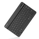 FINTIE Wireless Keyboard Compatible with iOS & Android System, 10 inch USB Rechargeable Bluetooth Keyboard Compatible with iPad/Samsung/Lenovo/Huawei, QWERTY UK Layout