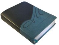 NASB MACARTHUR STUDY LTHSOFT BLACK AQUA