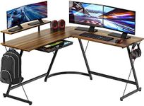 SHW Gaming L-Shaped Computer Desk w