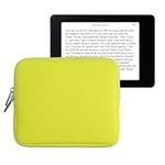 kwmobile Neoprene e-Reader Pouch Size 6,8-7" eReader - Universal eBook Sleeve Case with Zipper - Yellow