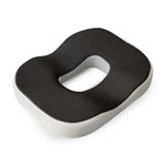 CareFoam Memory Foam Donut Pillow for Tailbone Pain-Coccyx Seat Cushion for Chair-Hemorrhoid & Piles Pillow | Orthopedic Coccyx Ring Pillow | 18 x 14 x 3 Inch | Premium Mesh Washable Outer Cover