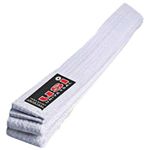 USI Coloured Karate Belt Polly Cotton Mixed Martial Arts Belt Red & More Colors (White, 280cm)