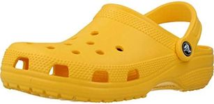 Crocs Unisex-Adult Classic Clogs, Lemon, 10 Men/12 Women