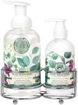 Michel Design Works Foaming Hand Soap and Lotion Caddy Gift Set, Eucalyptus and Mint