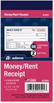 Adams Money and Rent Receipt, 2-3/4 x 5-3/8 Inches, 2-Parts, Carbonless, White/Canary, 50 Sets per Book, 3 Books (DC2501-3)