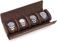 Contacts Leather Watch Roll Travel 