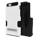 Seidio DILEX Pro Case with Metal Kickstand and Holster Combo for Apple iPhone 6 - Retail Packaging - Glossed White