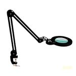 Neatfi Bifocals 1,200 Lumens Magnifying Glass with Light & Clamp, 3 Adjustable Light Modes, 4 Brightness Levels, 5D/20 Diopter Magnifier with Light for Workbench, Hobbies & Crafts (Black, 6 Inch Lens)
