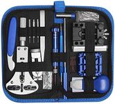 185pcs Watch Repair Tool Kit, dabobo watch Upgraded Version Watches Tools Kits Battery Replacement Watchband Link Remover Adjustment Watch Back Removal Opener Spring Bar Repair with Carrying Case & Manual