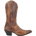 Dan Post Boots Womens Colleen Snip Toe Western Cowboy Boots Mid Calf Low Heel 1-2" - Brown, Tan, 5.5 UK