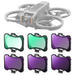 K&F Concept 6 Pack Avata 2 Filter Set, UV PL ND8 ND16 ND32 ND64 Filter Kit Compatible with DJI Avata 2, Waterproof Multi-Coating Neutral Density Polarizing Ultra-Violet