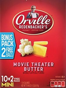 Orville Redenbacher's Movie Theater Butter Microwave Popcorn, 1.5 oz Single Serve Bag, 12 ct