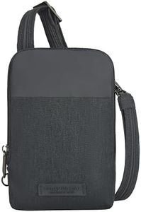 Travelon Metro Anti-Theft Stadium Mini Crossbody, Gray Heather, One Size, Travelon Anti-theft Metro Stadium Mini Crossbody