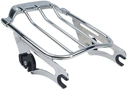 YHMOTO Two Up Air Wing Luggage Rack Mounting Rack Compatible for Harley Davidson Touring 2009-2022 Street Glide Electra Glide Road Glide Road King (Chrome)