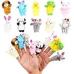 20Pcs Finger Puppets Set - Soft Plush Animals Finger Puppet Toys for Kids, Mini Plush Figures Toy Assortment for Boys & Girls, Party Favors for Shows, Playtime, Schools