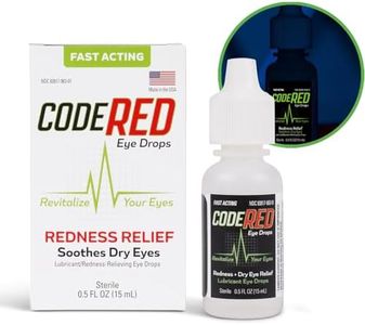 Code Red Eye Drops for Red Eyes with Soothing Redness Relief and Cool Dry Eye Relief - Revitalize Your Eyes with Lubricating Dry Eye Drops - Relieve Redness Eye Drops