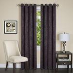 Achim Home Furnishings Jensen Grommet Window Curtain Panel, 52 by 63", Chocolate