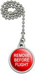 GRAPHICS & MORE Remove Before Flight Airplane Warning Ceiling Fan and Light Pull Chain