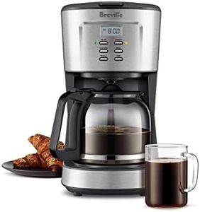 Breville the Aroma Style Electric Drip Coffee Maker, Brushed Stainless Steel, LCM700BSS