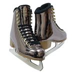 Jackson Softec Mirage Gunmetal Womens/Girls Ice Figure Skates - Womens Size 10.0