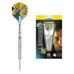 Target Darts Leighton Bennett Gen 1 18G 90% Tungsten Steel Tip Darts Set,190029,Silver