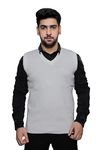 KIRONIKNIT Men Sleeveless Office Uniform Sweater - Daffodil (40, Off White)