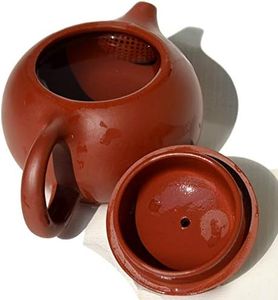 Teapot 10.8Oz Chinese Yixing Zisha Clay Pottery Handmade Xishi Tea Pot Ceramics Black Mud Heijingang Kungfu Kettle Spherical Filter