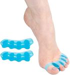 Toe Separator, Soft Gel Toe Spacers to Correct Bunions, Toe Stretcher for Therapeutic Relief from Plantar Fasciitis, Claw Toes,Hammer Toes, Foot Pain for Women & Men