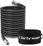 Camper & RV Black Water Hose - No-Kink Design Camper Sewer Hose - RV Accessories With Storage Bag - Perfect For Black Water, Gray Water, And RV Tank Cleaning, 75FT 5/8" Diameter