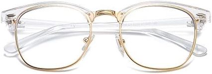 SOJOS Retro Semi Rimless Blue Light