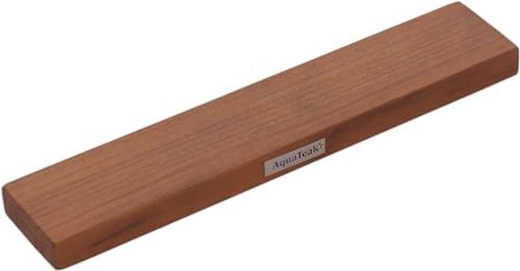 12" Manada Wall Mount Teak Knife Holder