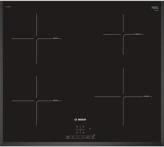 Bosch Pie651Bb1E,60Cm 4 Zone Ind Glass Ceramic Hob, Black