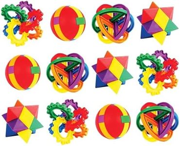 Neliblu Party Favors for Kids, 12 Set (8.82 x 6.69 x 2.91) Fun Puzzle Balls - Goody Bag Fillers-Treasure Box Prizes for Classroom,Fidget Brain Teaser Puzzles Clear Instructional Videos Included