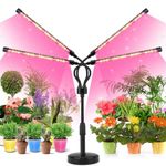 YIKEDAN Grow Lights for Indoor Plants, Plant Light, 72 LEDs Full Spectrum Plant Grow Light with 360° Adjustable Gooseneck, 4 Heads Grow Lamp for Plants, Great for Indoor Greenhouse