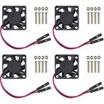 Easycargo 30mm Fan 5V 3.3V DC Quiet Fan for Raspberry Pi 5 4 3B+ 3007 (4-sets)