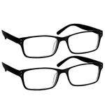 Black Computer Reading Glasses 3.50 Protect Your Eyes Against Eye Strain, Fatigue and Dry Eyes from Digital Gear with Anti Blue Light, Anti UV, Anti Glare, and are Anti Reflective