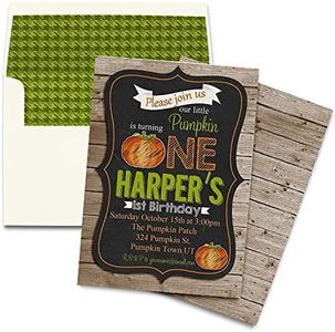 Chalkboard Pumpkin Party Invitation