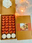 Kana Creations - Orange Fragrance - Eco-Friendly Wax. Highly Scented Hand Poured Wax Melts. Premium Gift Packaging of 28 Wax Melts and 3 T-Lights. Made in India.