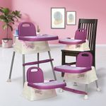 LuvLap 4 in 1 Convertible Baby High Chair with footrest, Convertible to High Chair, Low Chair, & Booster Seat, Essential for Baby Feeding (Purple)