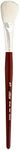 Silver Brush Limited 5519S-3/4 Silver Mop White Oval Paintbrush for Oil, Acrylic, Watercolour, Pastels, & Charcoal, Size 3/4 Inch, Short Handle