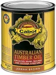 Cabot Australian Timber Oil Wood Stain and Protector, Jarrah Brown, 1 Quart