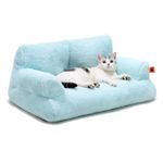 Pet Couch Bed, Washable Cat Beds for Medium Small Dogs & Cats up to 25 lbs, Dog Beds with Non-Slip Bottom, Fluffy Cat Couch, 26×19×13 Inch