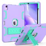 Petocase for iPad Air 11 Inch Case M2 2024,iPad Air 5th / 4th Generation 10.9 Inch Case (2022/2020) with Pencil Holder & Kickstand,Heavy Duty Shockproof Hybrid Protective Case,Purple