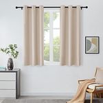 Lifewit Blackout Curtains for Bedroom, Thermal Insulated Room Darkening Curtains for Living Room, Set of 2 Panels (46x54 inch, Beige)