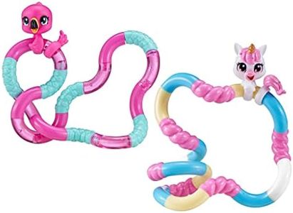 TANGLE Jr. Pets(2-Pack) - UBA The Unicorn and Linky The Flamingo - Tangle Fidget Pets Fidget Toys - Fidget Toy Gift - Fidgets for School
