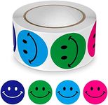Smiley Face Sticker Roll 500 Pcs 1x