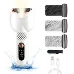 krofaue Electric Callus Remover for Feet - 3 Roller Heads Electric Foot Filer Rechargeable Waterproof Foot Callus Remover Professional Pedi Feet Care Sander for Cracked Heels and Hard Skin